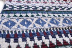 画像5: 90s USA製 417 VAN HEUSEN フェアアイル柄 コットンニット セーター S (5)