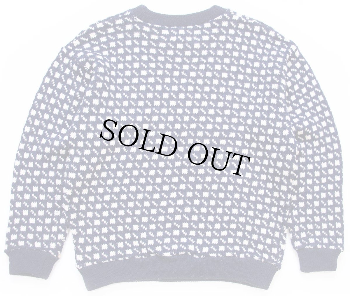 画像2: 80s ノルウェー製 NEPTUNE ノルウェージャン バーズアイ ウールニット セーター M (2)