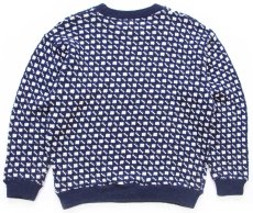 画像2: 80s ノルウェー製 NEPTUNE ノルウェージャン バーズアイ ウールニット セーター M (2)