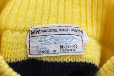 画像4: 70s JCPenney ノルディック柄 モックネック アクリルニット セーター Boys M (4)