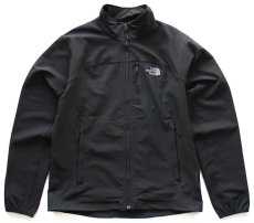 画像1: THE NORTH FACEノースフェイス ストレッチ ソフトシェルジャケット 黒 M★B (1)