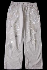 画像2: 10 メキシコ製 carharttカーハート ペンキ飛び ライトダック地 ペインターパンツ タン W36 L32 (2)