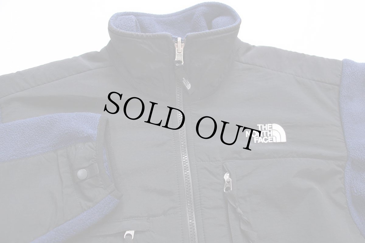 画像3: THE NORTH FACEノースフェイス デナリ POLARTEC ライナー フリースジャケット 紺×黒 S (3)