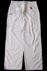 画像3: 10 メキシコ製 carharttカーハート ペンキ飛び ライトダック地 ペインターパンツ タン W36 L32 (3)