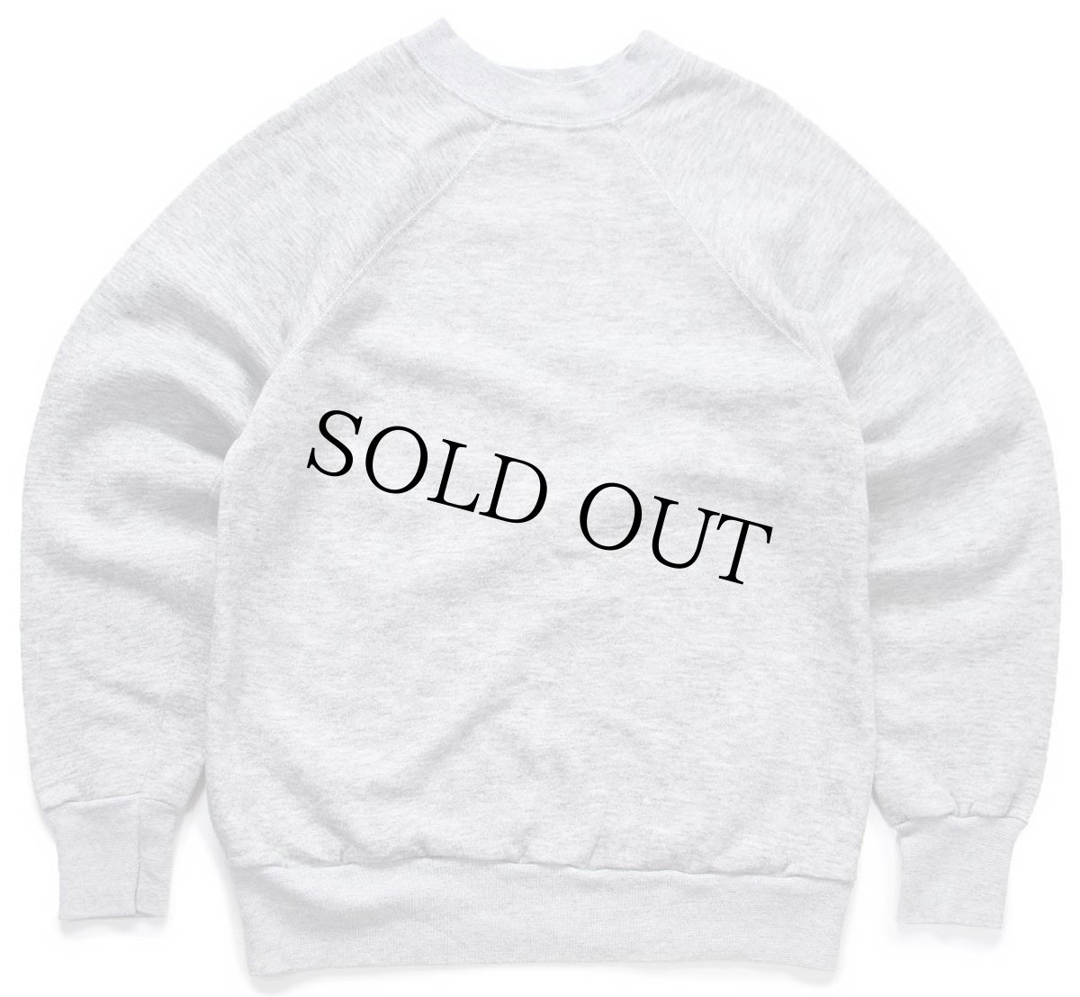 画像1: 80s USA製 無地 スウェット 杢グレー M★ブランク (1)