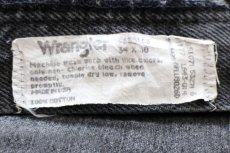 画像5: 90s USA製 Wranglerラングラー ブラック デニムパンツ フェード W34 L30★SDP4367 (5)