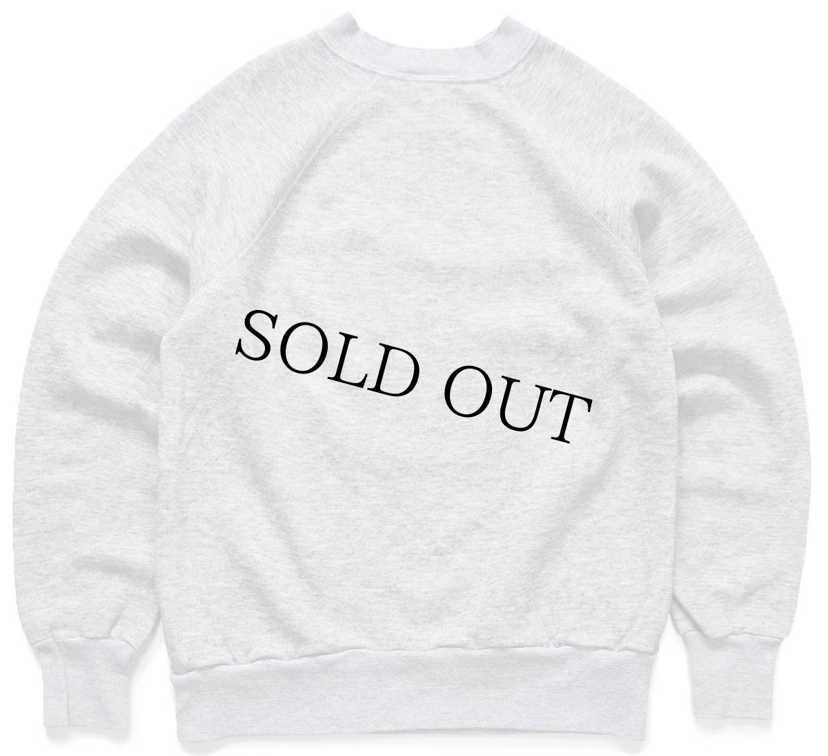 画像2: 80s USA製 無地 スウェット 杢グレー M★ブランク (2)