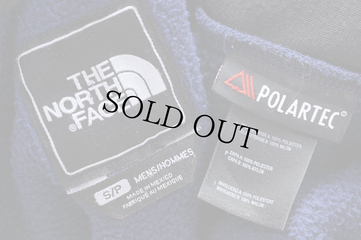 画像4: THE NORTH FACEノースフェイス デナリ POLARTEC ライナー フリースジャケット 紺×黒 S (4)