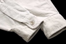 画像5: 80s USA製 L.L.Bean CHAMOIS CLOTH SHIRT 無地 コットン シャモアクロスシャツ ベージュ 14.5 (5)