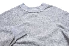 画像3: 80s USA製 無地 スウェット 杢グレー M★ブランク (3)