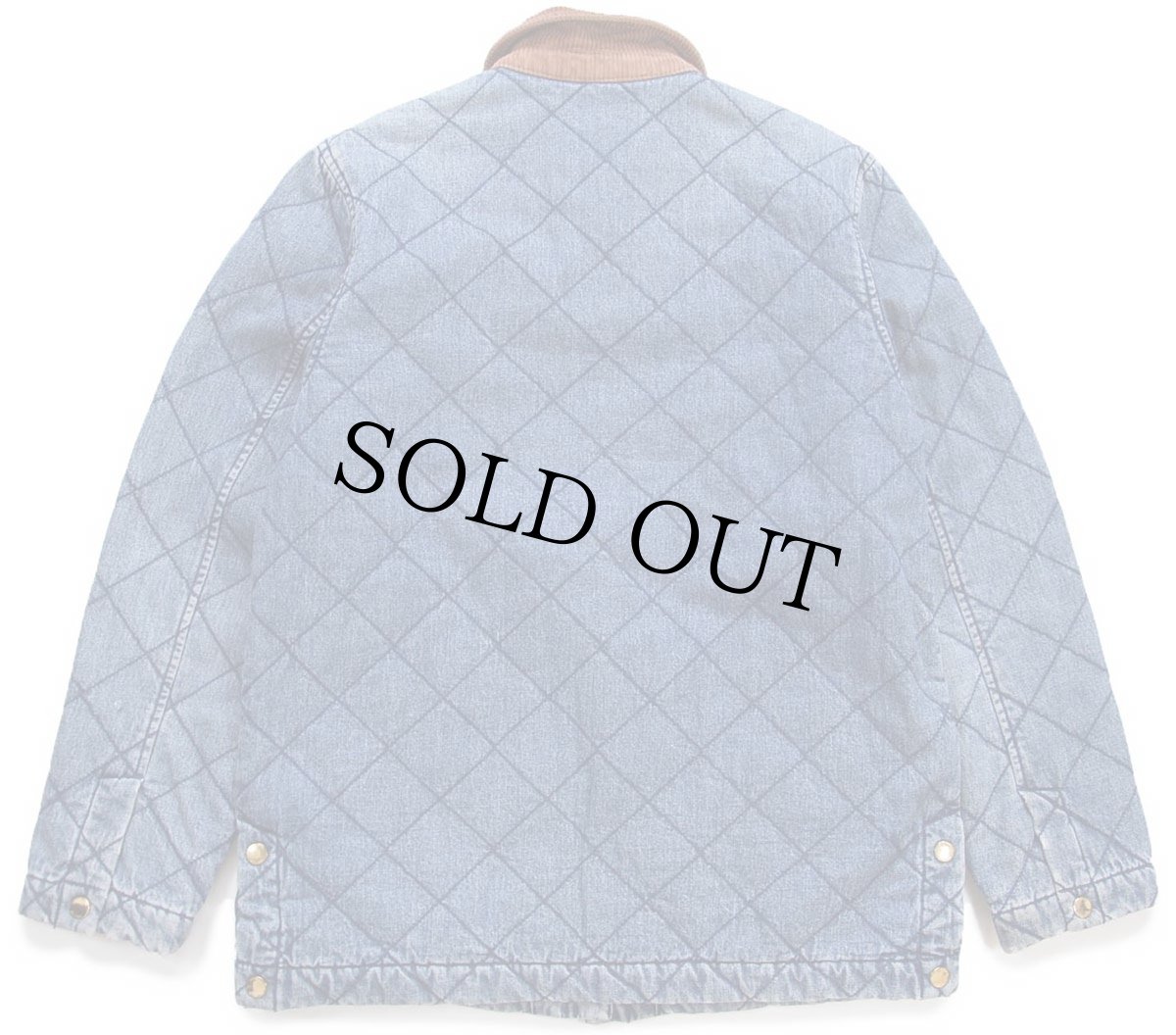 画像2: 90s LAUREN JEANS ラルフローレン 乗馬柄コットンライナー デニム キルティングジャケット S (2)