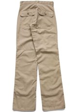 画像3: 90s USA製 b.o.g. ベイカータイプ ワークパンツ カーキ W27 (3)