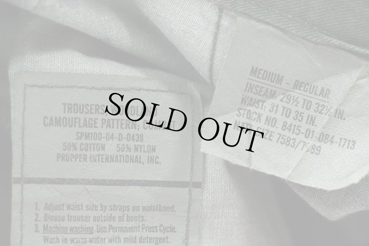 画像6: 00s 米軍 U.S.ARMY ウッドランドカモ BDU カーゴパンツ M-R★04 (6)