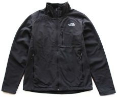 画像1: THE NORTH FACEノースフェイス WINDWALL ストレッチ ソフトシェルジャケット 黒 M★A (1)