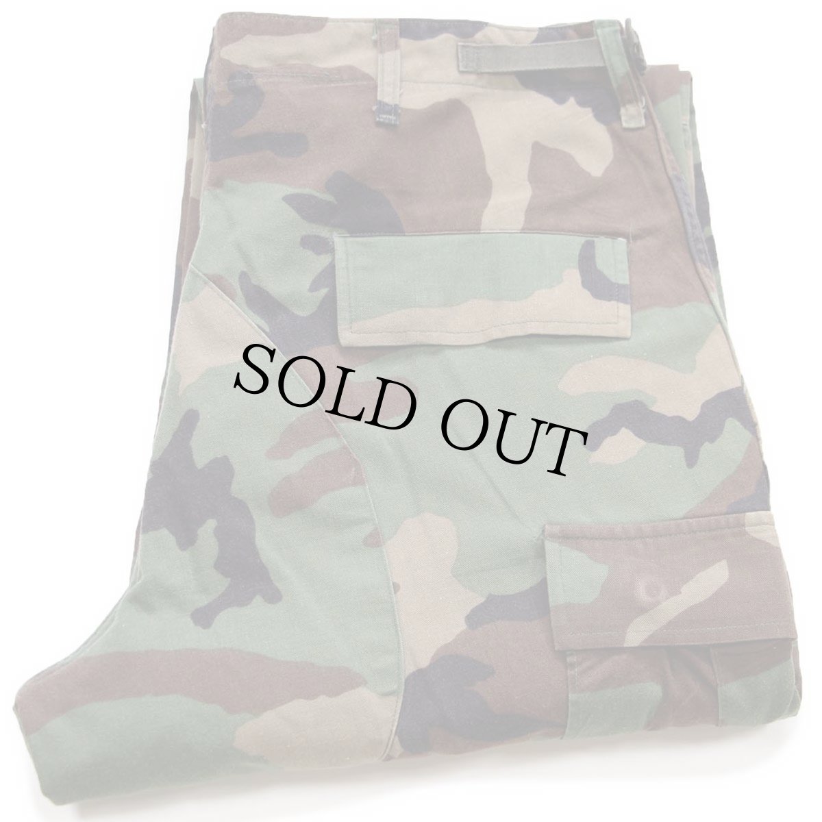 画像1: 00s 米軍 U.S.ARMY ウッドランドカモ BDU カーゴパンツ M-R★04 (1)