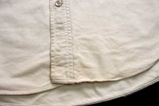 画像6: 80s USA製 L.L.Bean CHAMOIS CLOTH SHIRT 無地 コットン シャモアクロスシャツ ベージュ 14.5 (6)