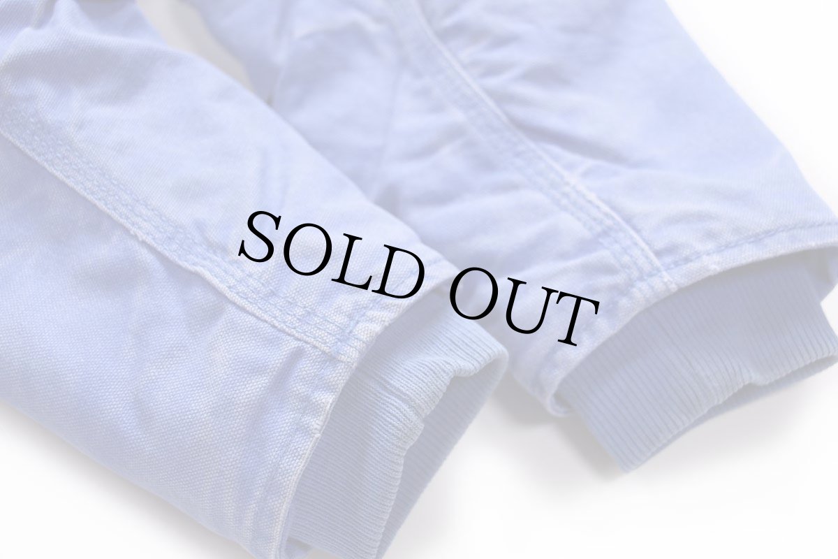 画像7: carharttカーハート キルティングライナー ダック地 ジャケット パーカー 薄青 キッズM (7)