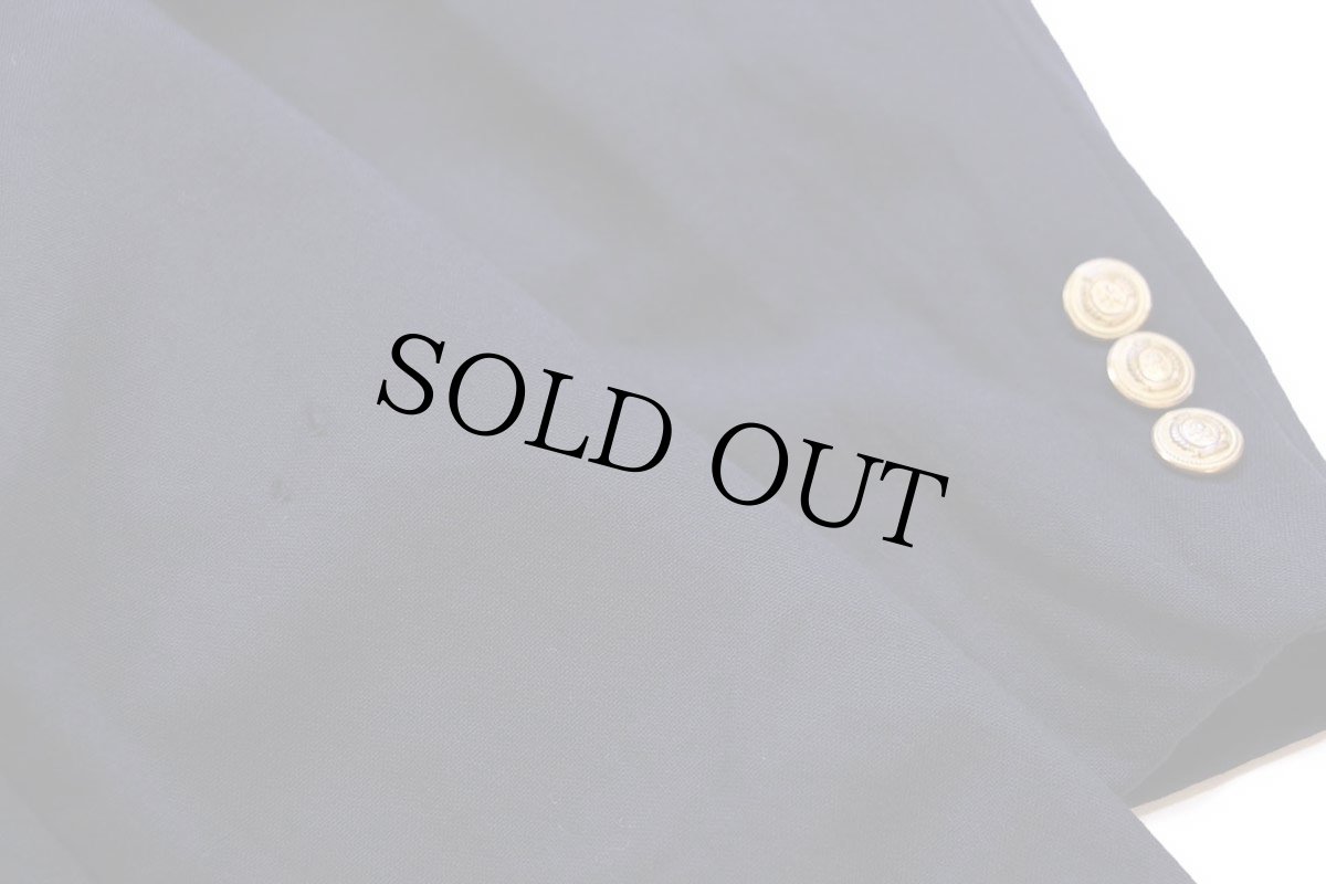 画像8: 90s USA製 TOMMY HILFIGERトミーヒルフィガー × Dillard's 3つボタン ウール テーラードジャケット 紺ブレ 46R★ブレザー (8)