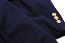 画像8: 90s USA製 TOMMY HILFIGERトミーヒルフィガー × Dillard's 3つボタン ウール テーラードジャケット 紺ブレ 46R★ブレザー (8)