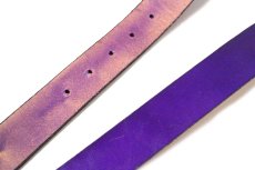 画像6: 新品★USA製 BRACKNEY LEATHER WORKS レザーベルト パープル 34 (6)
