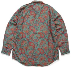 画像2: 90s GAPギャップ ペイズリー 総柄 コットンシャツ L (2)