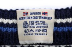 画像5: 00s ノルウェー製 DALE OF NORWAY 雪柄 ノルディック柄 ウールニット フルジップ セーター キッズ 4★カーディガン (5)