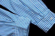 画像6: 80s USA製 RIVERSIDE PEPSIペプシ パッチ&チェーン刺繍 ストライプ ワークシャツ 青×白 16.5 (6)