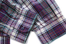 画像6: 00s ポロ ラルフローレン WOODSMAN WORKSHIRT マドラスチェック コットンシャツ XXL★特大 (6)