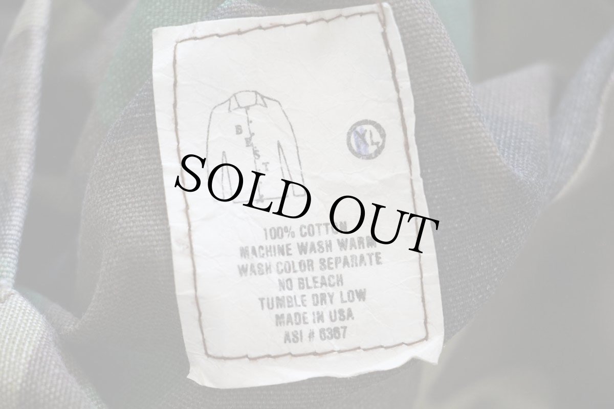 画像4: 80s USA製 ウッドランドカモ×蛍光オレンジ リバーシブル コットンジャケット XL (4)