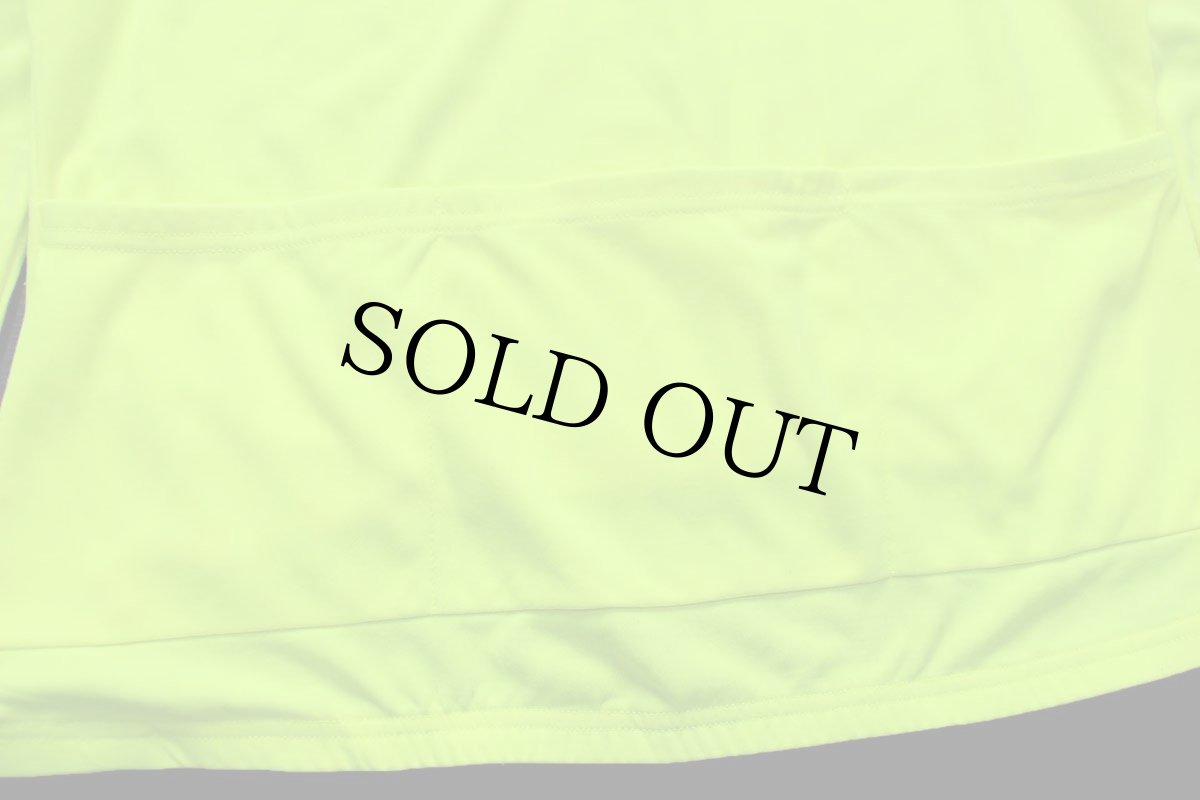 画像5: 90s USA製 L.L.Bean 筆記体ロゴ刺繍 ハーフジップ プルオーバー サイクルジャージ 蛍光イエロー L (5)