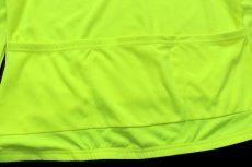 画像5: 90s USA製 L.L.Bean 筆記体ロゴ刺繍 ハーフジップ プルオーバー サイクルジャージ 蛍光イエロー L (5)