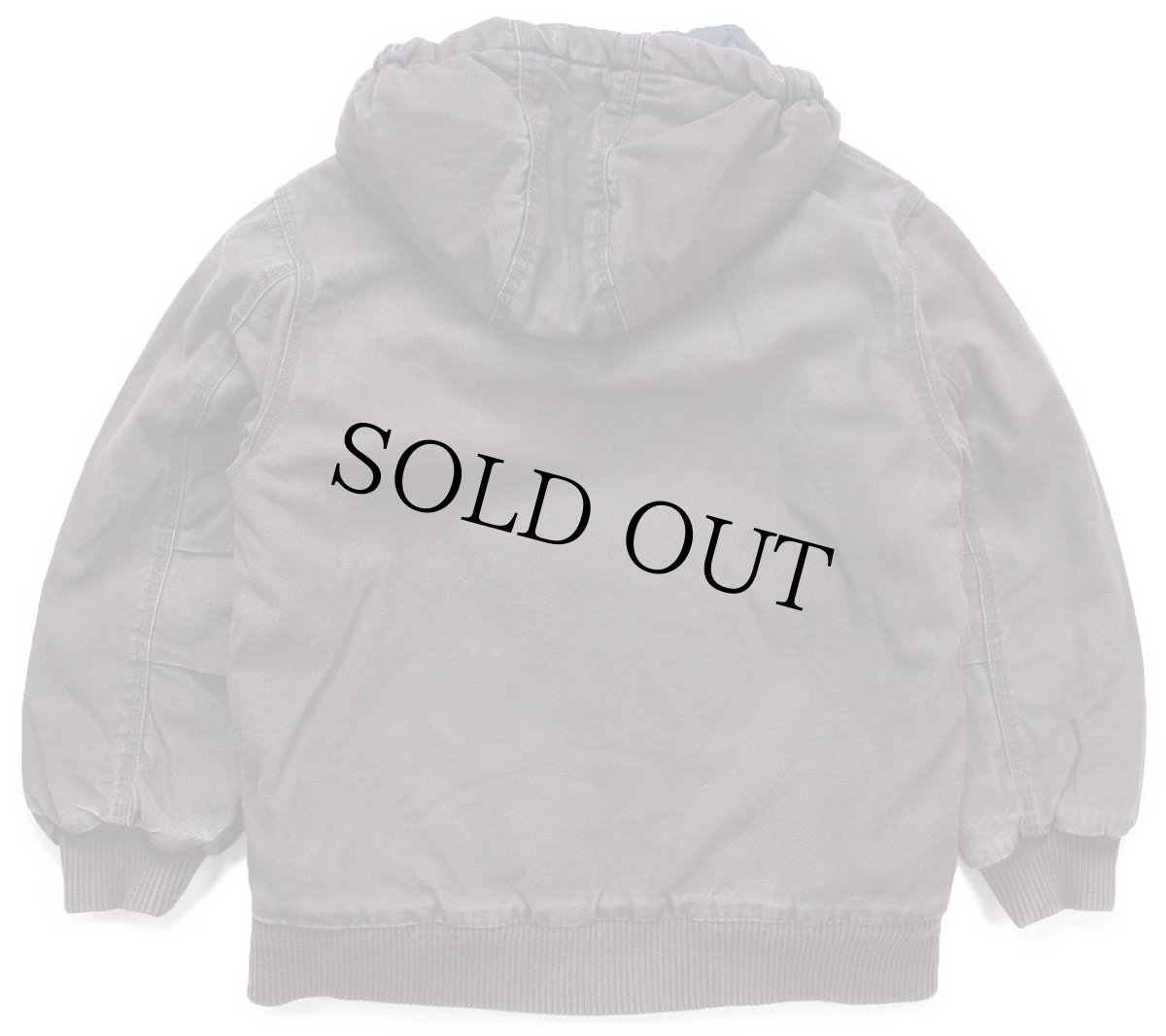 画像2: carharttカーハート キルティングライナー ダック地 アクティブジャケット パーカー 焦げ茶 ボーイズM (2)