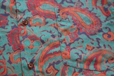 画像5: 90s GAPギャップ ペイズリー 総柄 コットンシャツ L (5)