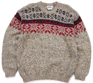 90s USA製 Woolrichウールリッチ ノルディック柄 ウールニット