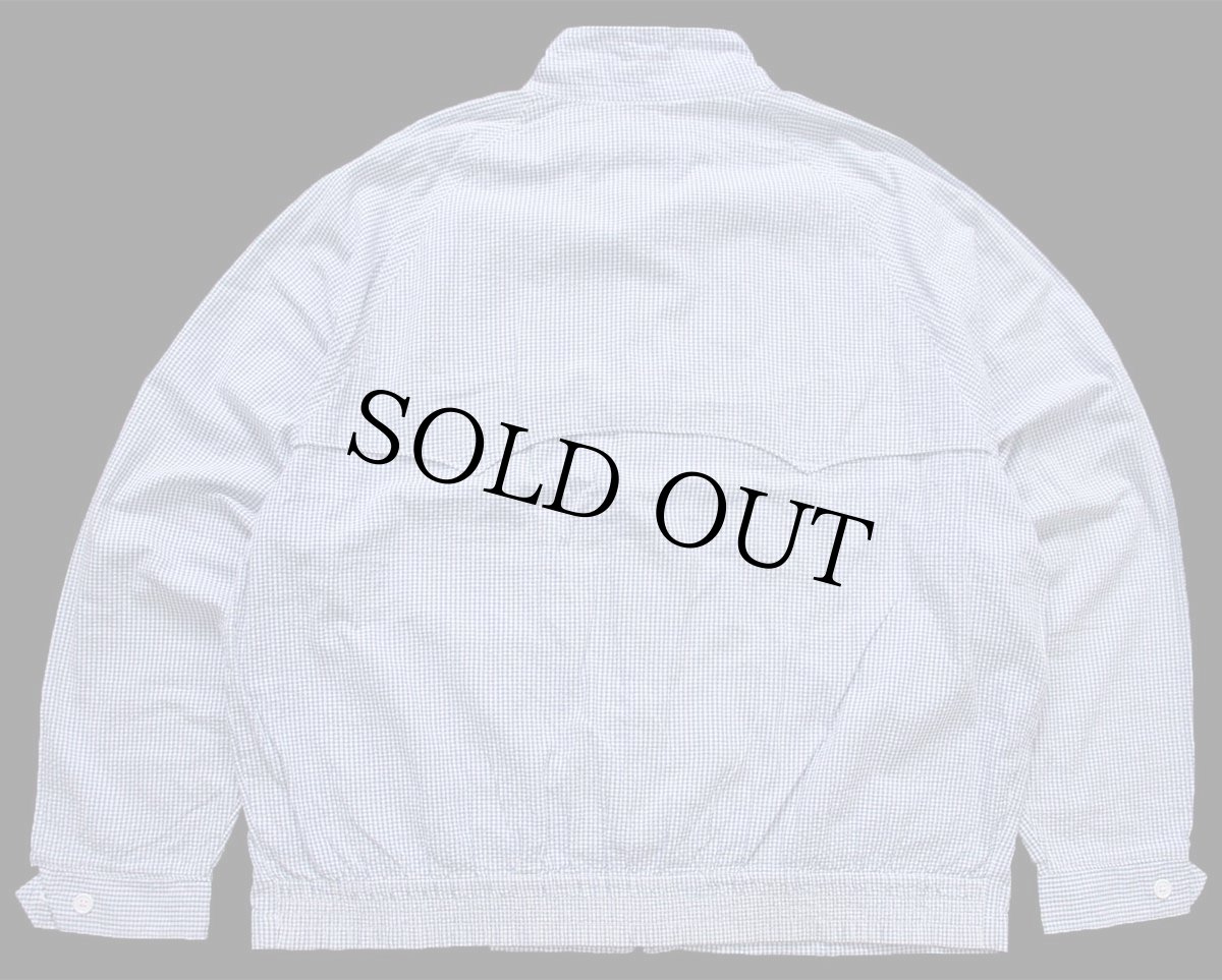 画像2: 90s USA製 ポロ ラルフローレン G9タイプ ギンガムチェック コットン シアサッカー ハリントンジャケット XL (2)