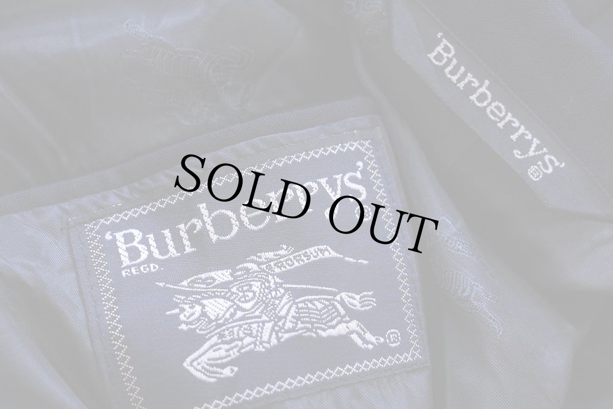 画像4: 80s USA製 Burberrys PRORSUM バーバリー SAKS FIFTH AVENUE ダブルブレスト SUPER 100'S ウール テーラードジャケット 紺ブレ★ブレザー (4)