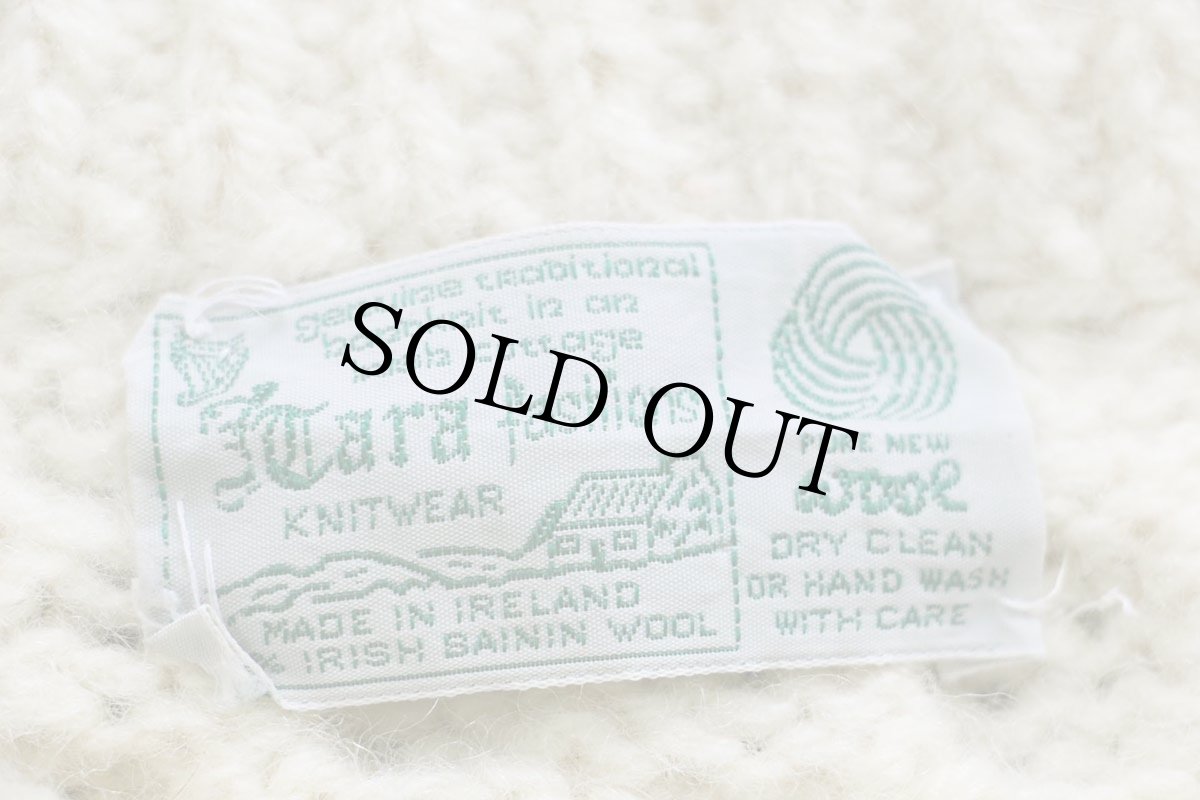 画像4: アイルランド製 Tara fashions ケーブル編み アイリッシュ バイニン ウールニット セーター ナチュラル★フィッシャーマン (4)