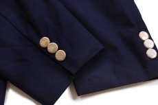 画像8: 80s USA製 Burberrys PRORSUM バーバリー SAKS FIFTH AVENUE ダブルブレスト SUPER 100'S ウール テーラードジャケット 紺ブレ★ブレザー (8)