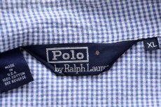 画像4: 90s USA製 ポロ ラルフローレン G9タイプ ギンガムチェック コットン シアサッカー ハリントンジャケット XL (4)