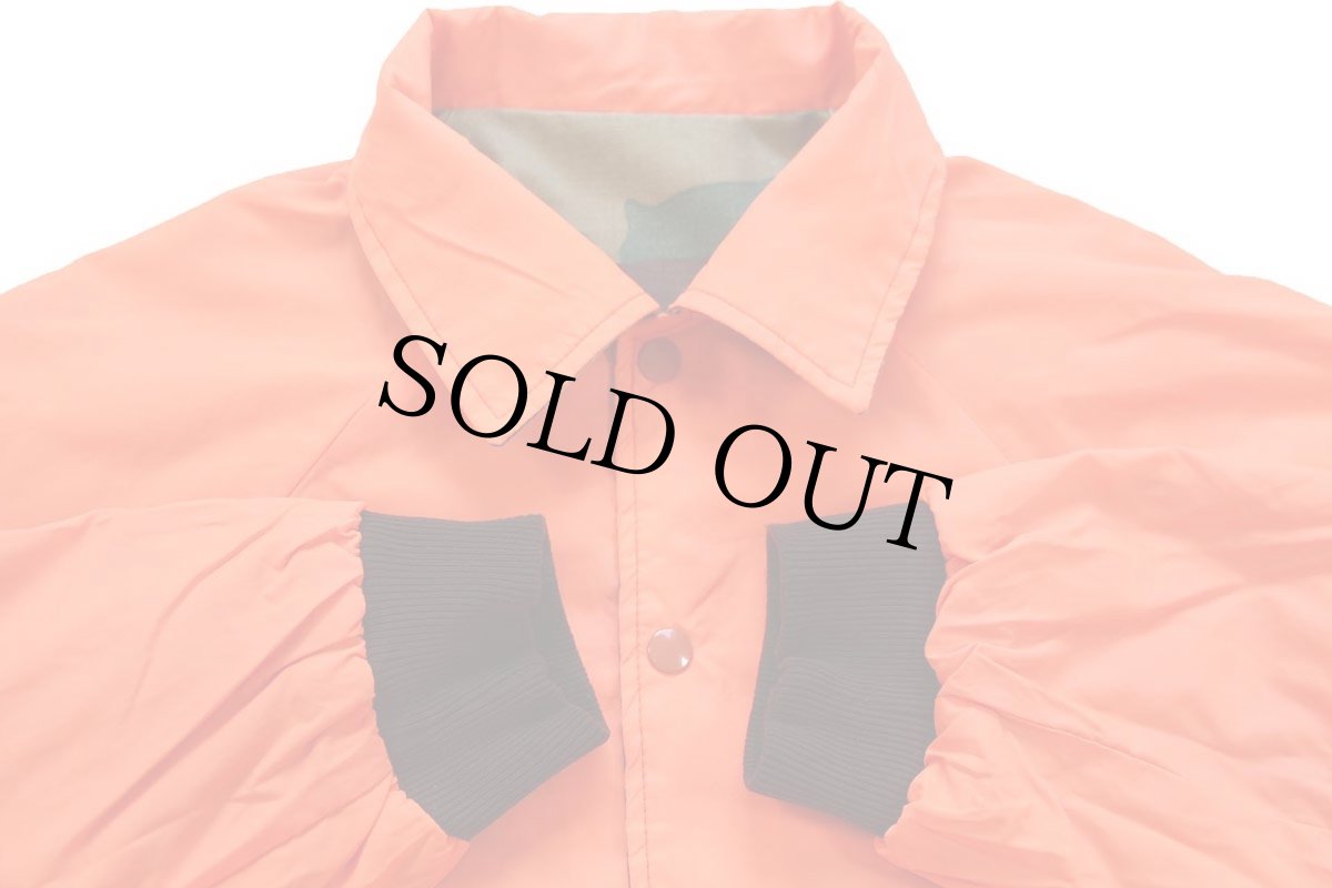 画像8: 80s USA製 ウッドランドカモ×蛍光オレンジ リバーシブル コットンジャケット XL (8)