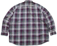 画像2: 00s ポロ ラルフローレン WOODSMAN WORKSHIRT マドラスチェック コットンシャツ XXL★特大 (2)