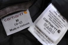 画像4: carharttカーハート キルティングライナー ダック地 アクティブジャケット パーカー 焦げ茶 ボーイズM (4)