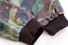 画像5: 80s USA製 ウッドランドカモ×蛍光オレンジ リバーシブル コットンジャケット XL (5)