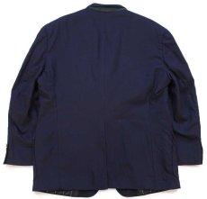 画像2: 90s USA製 TOMMY HILFIGERトミーヒルフィガー × Dillard's 3つボタン ウール テーラードジャケット 紺ブレ 46R★ブレザー (2)