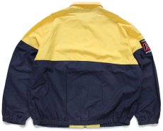 画像2: 90s POLO SPORT ポロ スポーツ ラルフローレン チンスト付き ツートン コットンポプリン ジャケット 紺×黄 L (2)