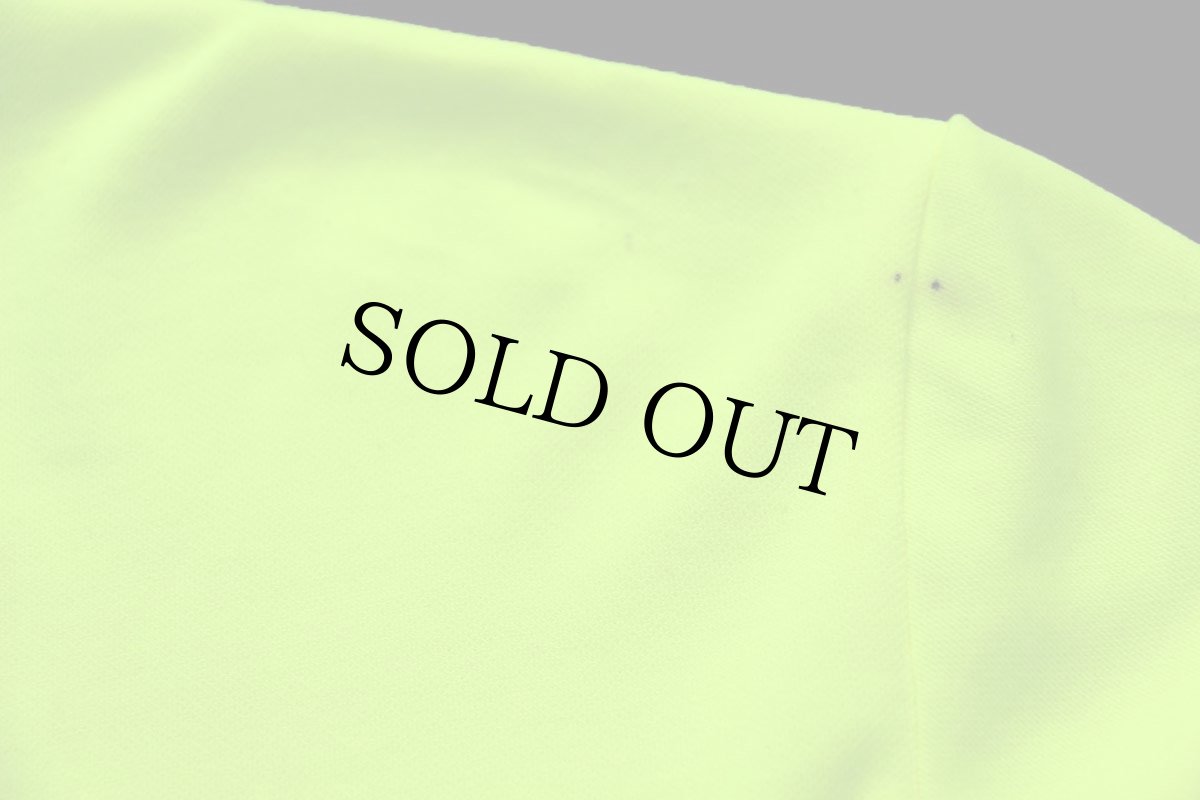 画像7: 90s USA製 L.L.Bean 筆記体ロゴ刺繍 ハーフジップ プルオーバー サイクルジャージ 蛍光イエロー L (7)