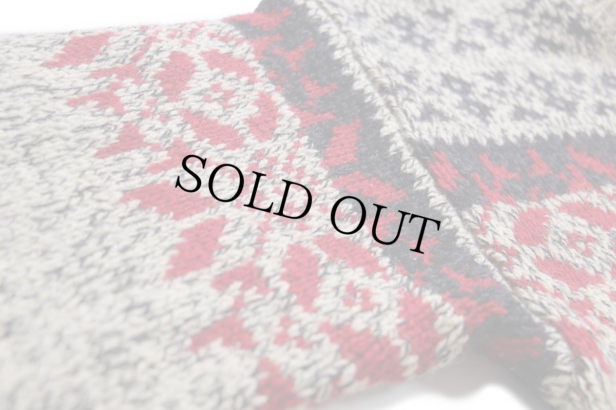 画像5: 90s EddieBauerエディーバウアー LEGENDS 雪柄 ノルディック柄 ローゲージ ウールニット セーター L (5)