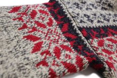 画像5: 90s EddieBauerエディーバウアー LEGENDS 雪柄 ノルディック柄 ローゲージ ウールニット セーター L (5)