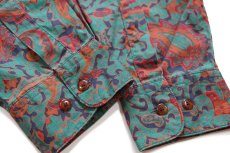 画像6: 90s GAPギャップ ペイズリー 総柄 コットンシャツ L (6)