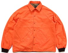 画像6: 80s USA製 ウッドランドカモ×蛍光オレンジ リバーシブル コットンジャケット XL (6)